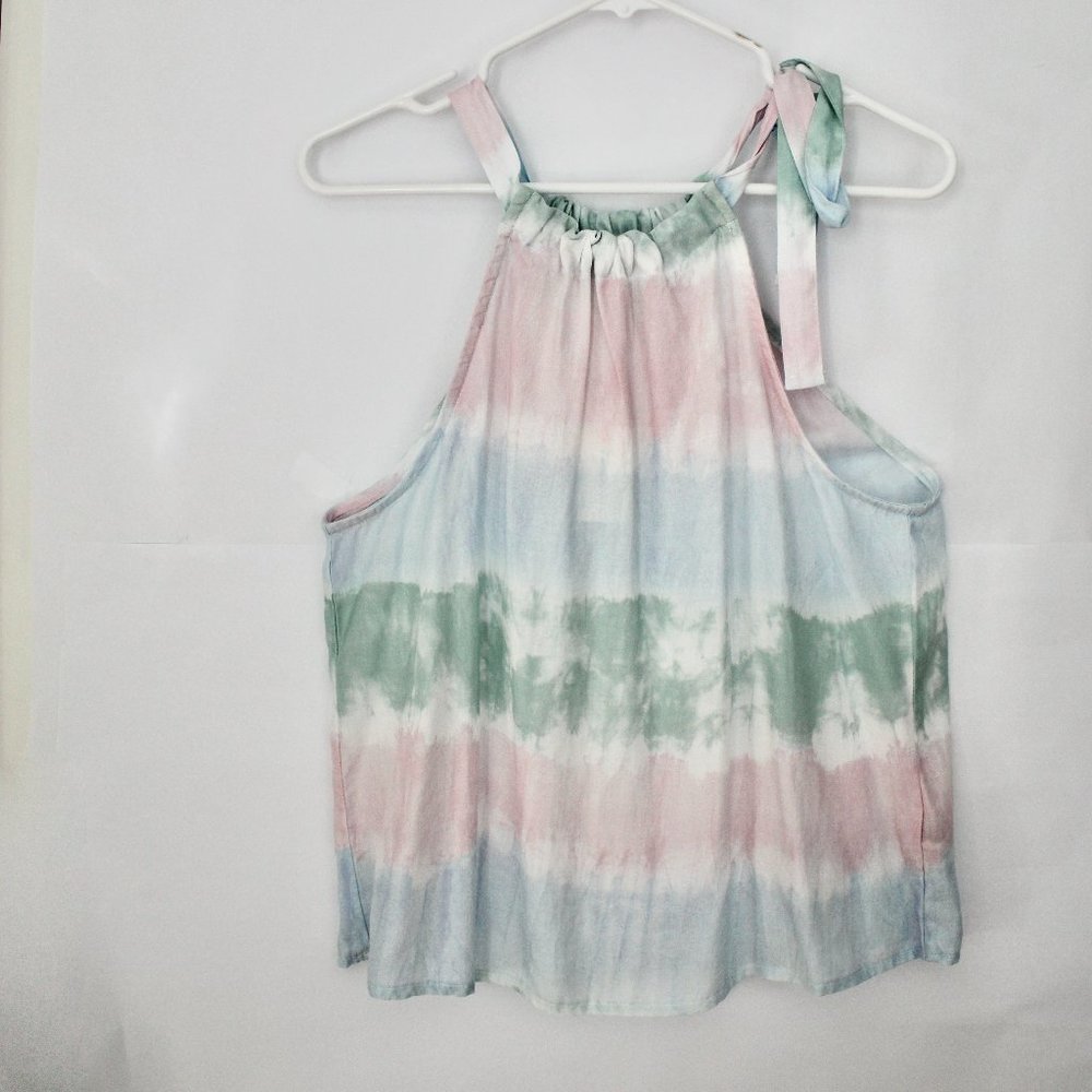 Anthropologie Cloth & Stone pastel sleeveless shirt, sz XS